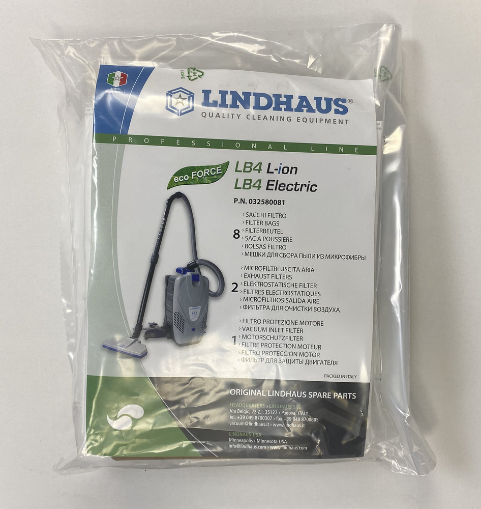 Lindhaus LB4 Replacement Dustbags (8-pack) - Nilquip Ltd