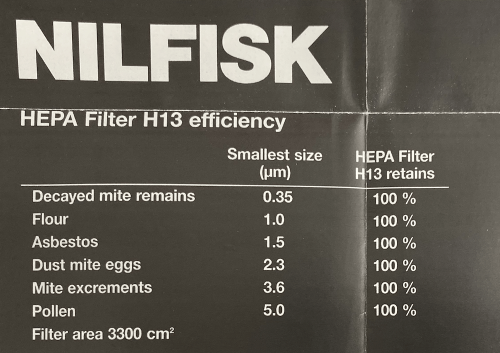 Nilfisk Replacement Domestic HEPA Filter - Nilquip Ltd