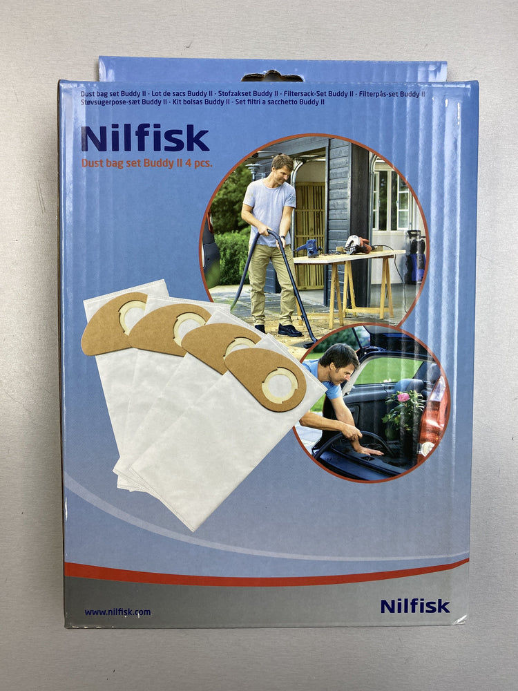 Nilfisk Buddy II Dustbags (4 pack) - Nilquip Ltd