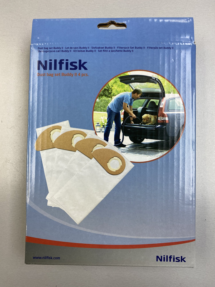 
            
                Load image into Gallery viewer, Nilfisk Buddy II Dustbags (4 pack) - Nilquip Ltd
            
        
